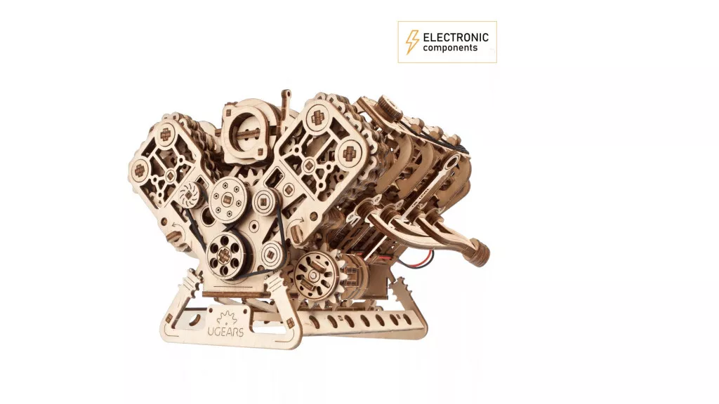 Ugears 3D model kit V8 Engine